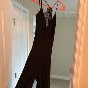 Black lace romper size medium